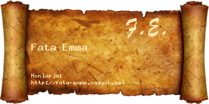 Fata Emma névjegykártya